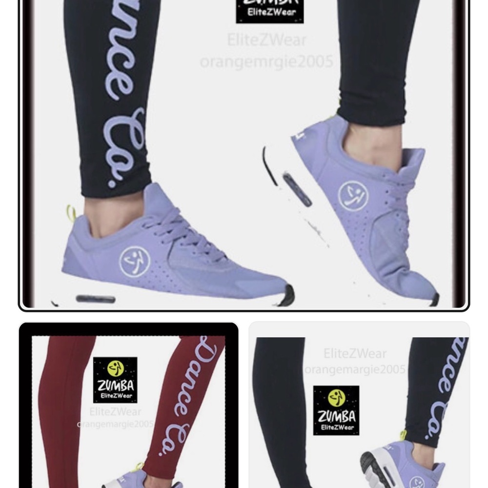 Zumba Fitness Lavender Athletic Dance Sneakers